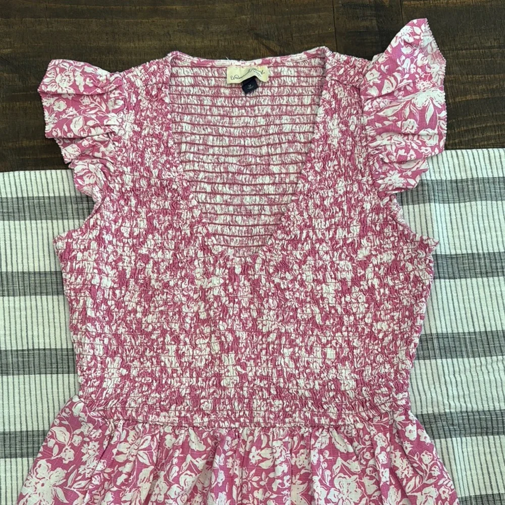Universal Thread Pink and White Ruffled Sundress - Picture 3 of 4